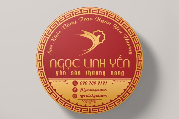 Mẫu tem yến sào Ngọc Linh Yến