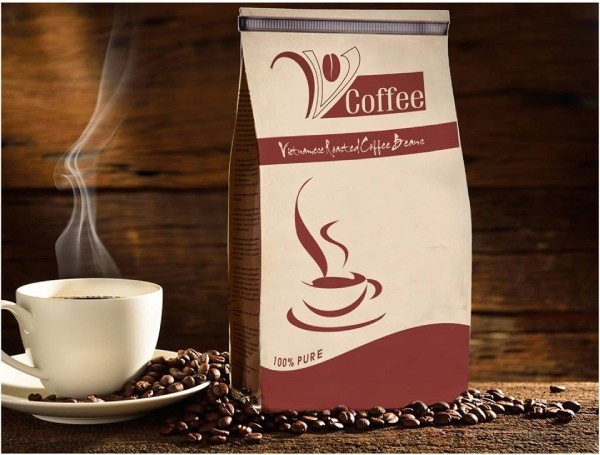 Bao bì cà phê thương hiệu V Coffee