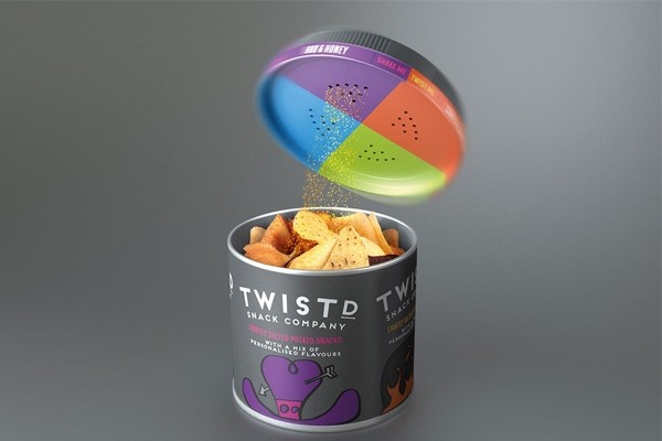 Mẫu bao bì hộp giấy thực phẩm snack