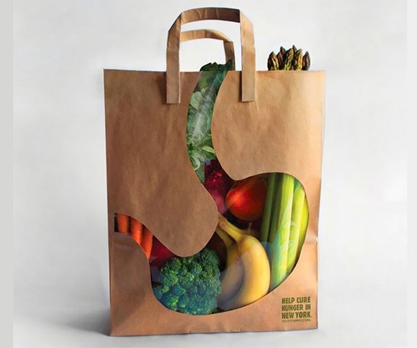 In túi giấy đựng thực phẩm sáng tạo