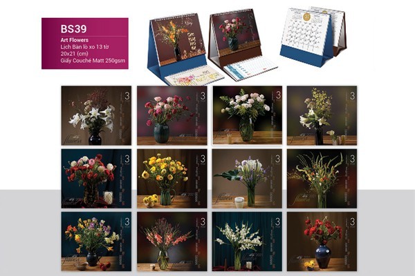 mẫu lịch bàn chữ a 2021 đẹp nhất