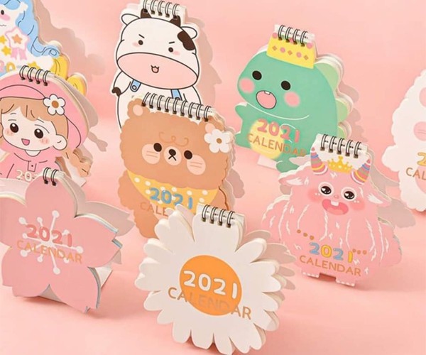 Mẫu lịch bàn 2021 mini