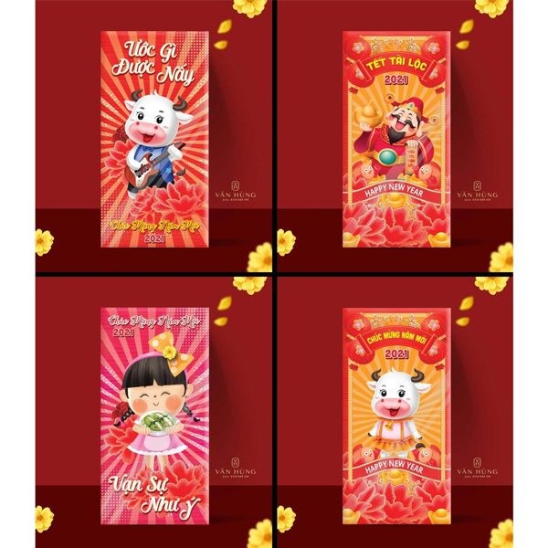 Mẫu in bao lì xì giá rẻ Hà Nội