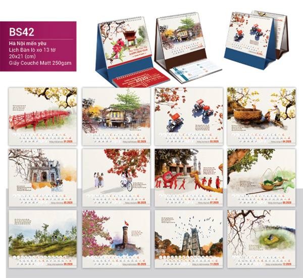 Lịch 2020 - Hà Nội mến yêui