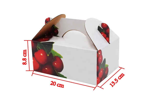 In hộp giấy đựng cherry