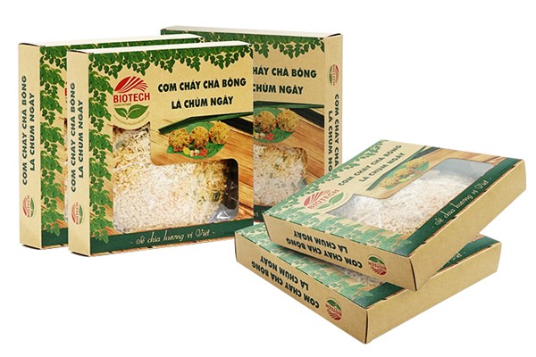 In hộp giấy đựng cơm cháy