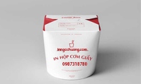 In hộp giấy đựng cơm