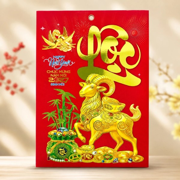 Đặt in lịch tết 2027 giá rẻ - đẹp – chất lượng cho tết Định Mùi