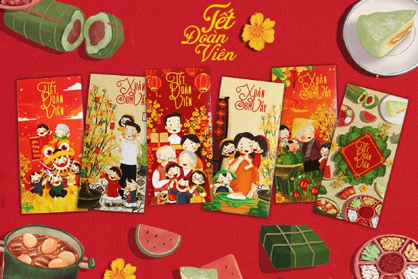 In bao lì xì đoàn viên giá rẻ theo yêu cầu tại Hà Nội