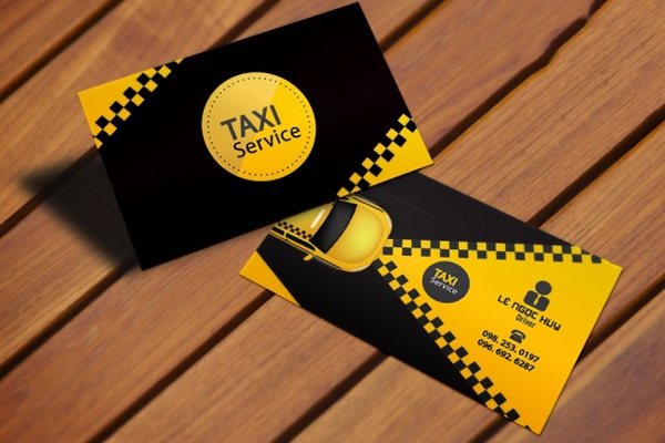 In card visit taxi