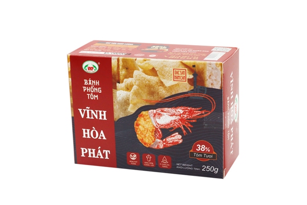 In hộp đựng bánh phồng tôm