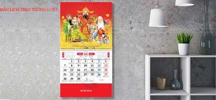 50+ Mẫu lịch treo tường 13 tờ 2021 đẹp mới nhất