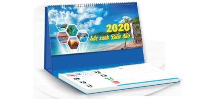 Mẫu lịch để bàn chữ A 2020 đẹp mới nhất