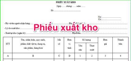Giới thiệu mẫu phiếu xuất kho mới nhất