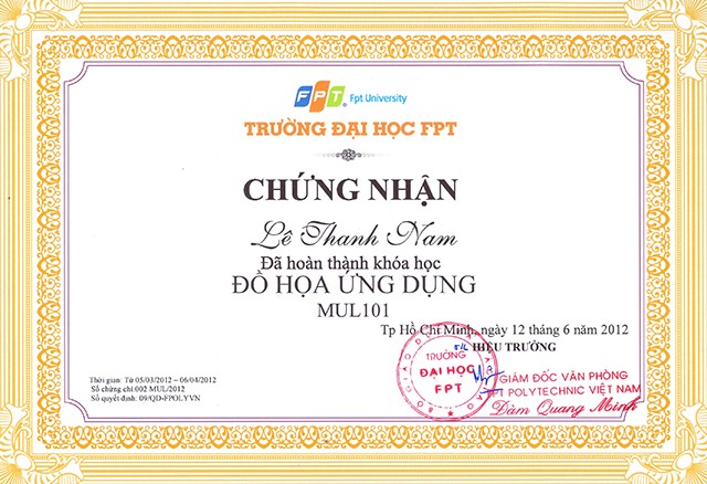 in chứng chỉ
