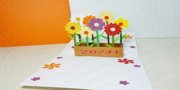 Hướng dẫn đơn giản làm thiệp 20/11 đẹp và ấn tượng