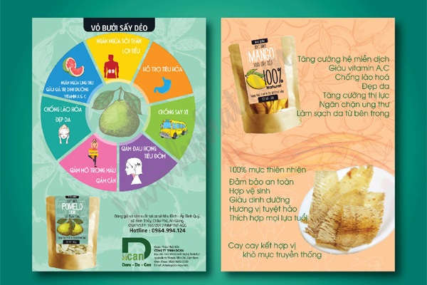 Thiết kế leaflet thực phẩm