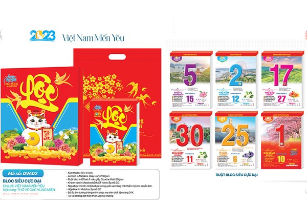 In lịch bloc 2023 - Việt Nam Mến Yêu