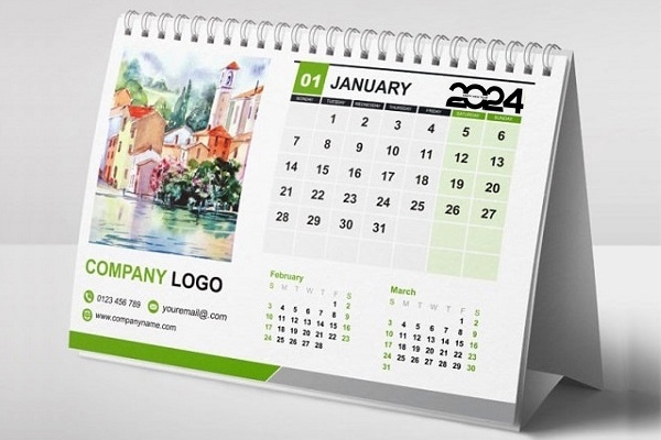 Thiết kế lịch để bàn cho công ty
