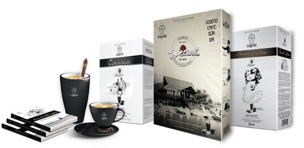 Mẫu bao bì cà phê đẹp  - Coffee Trung Nguyên Legend