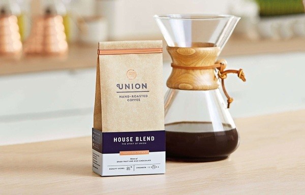Bao bì cà phê thương hiệu Union coffee