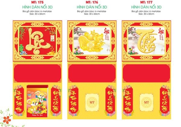 Mẫu bìa lịch đẹp Canh Tý 2020