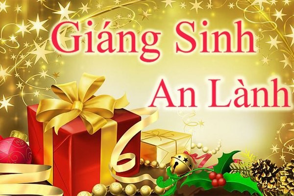 Mẫu thiệp chúc mừng giáng sinh an lành