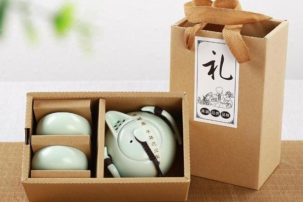 Mẫu hộp đựng ấm trà đơn giản