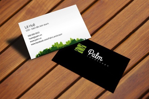 Mẫu card visit giám đốc kinh doanh Palm