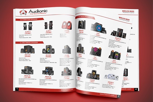 Kích thước catalogue khi thiết kế