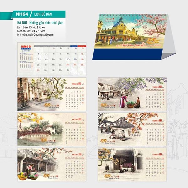Lịch để bàn - Hà Nội