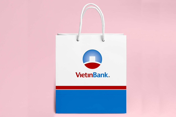 Mẫu túi xách giấy ngân hàng Viettinbank